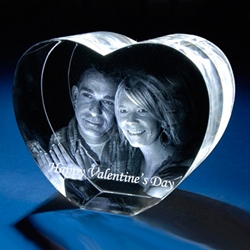 3D Crystal Heart - UltimateCrystalAwards.com