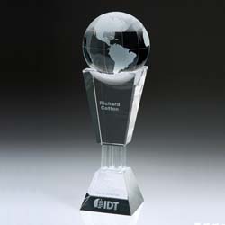 Best Crystal Globe Award - UltimateCrystalAwards.com