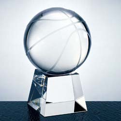 Crystal Basketball Award - UltimateCrystalAwards.com