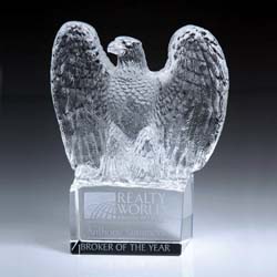 Crystal Eagle Statue Award | Crystal Eagle Trophy | Eagle Award - UltimateCrystalAwards.com