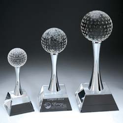 Crystal Golf Trophy, Championship Golf Trophy - UltimateCrystalAwards.com