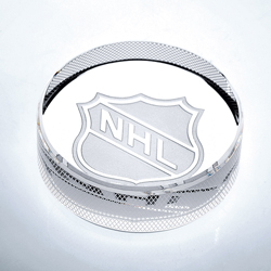 Crystal Hockey Puck - UltimateCrystalAwards.com