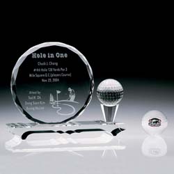 Crystal Hole in One Award - UltimateCrystalAwards.com