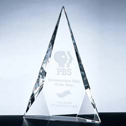Crystal Tri-Triangle Award - UltimateCrystalAwards.com