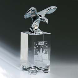 Mighty Crystal Eagle Award | Crystal Eagle Trophy | Eagle Award - UltimateCrystalAwards.com