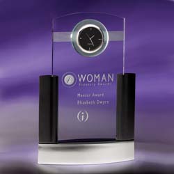 Neopolitian Executive Clock | Personalized Corporate Gifts - UltimateCrystalAwards.com