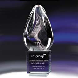 Whirlwind Art Glass Award - UltimateCrystalAwards.com