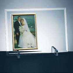 Beveled Flat Glass Vertical Photo Frame - UltimateCrystalAwards.com