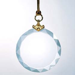 Crystal Deluxe Round Ornament
