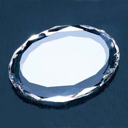 Oval Crystal Paperweight | Personalized Corporate Gifts - UltimateCrystalAwards.com