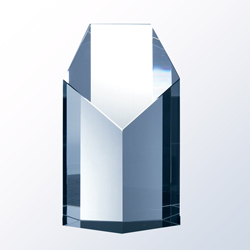 Crystal Pentagon Tower Award - UltimateCrystalAwards.com