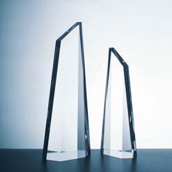 Crystal Polygon Obelisk Award