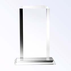 Crystal Simple Plaque Award