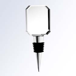 Crsytal Wine Stopper - Rectangle | Personalized Crystal Gifts - UltimateCrystalAwards.com
