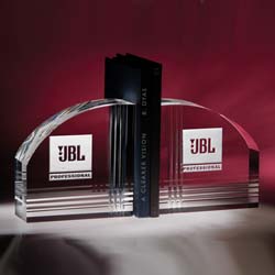 Foundation Crystal Bookends | Personalized Gifts - UltimateCrystalAwards.com