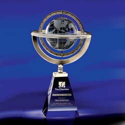 Omni Crystal Globe Award - UltimateCrystalAwards.com