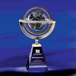 Omni Crystal Globe Award - UltimateCrystalAwards.com