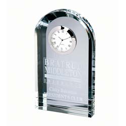 Royal Crystal Executive Clock | Personalized Corporate Gifts - UltimateCrystalAwards.com